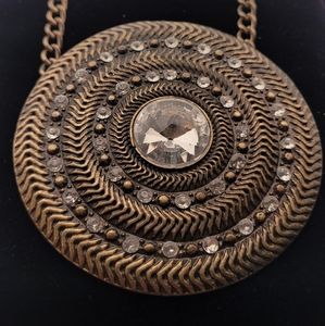 🔴 Vintage rhinestone statement necklace